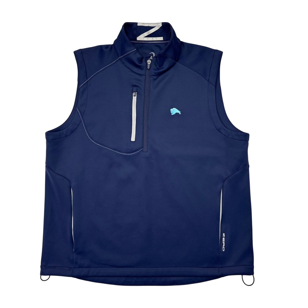 Zero Restriction Golf Vest Men Size Large 1/4 Zip Pullover Performance Windproof